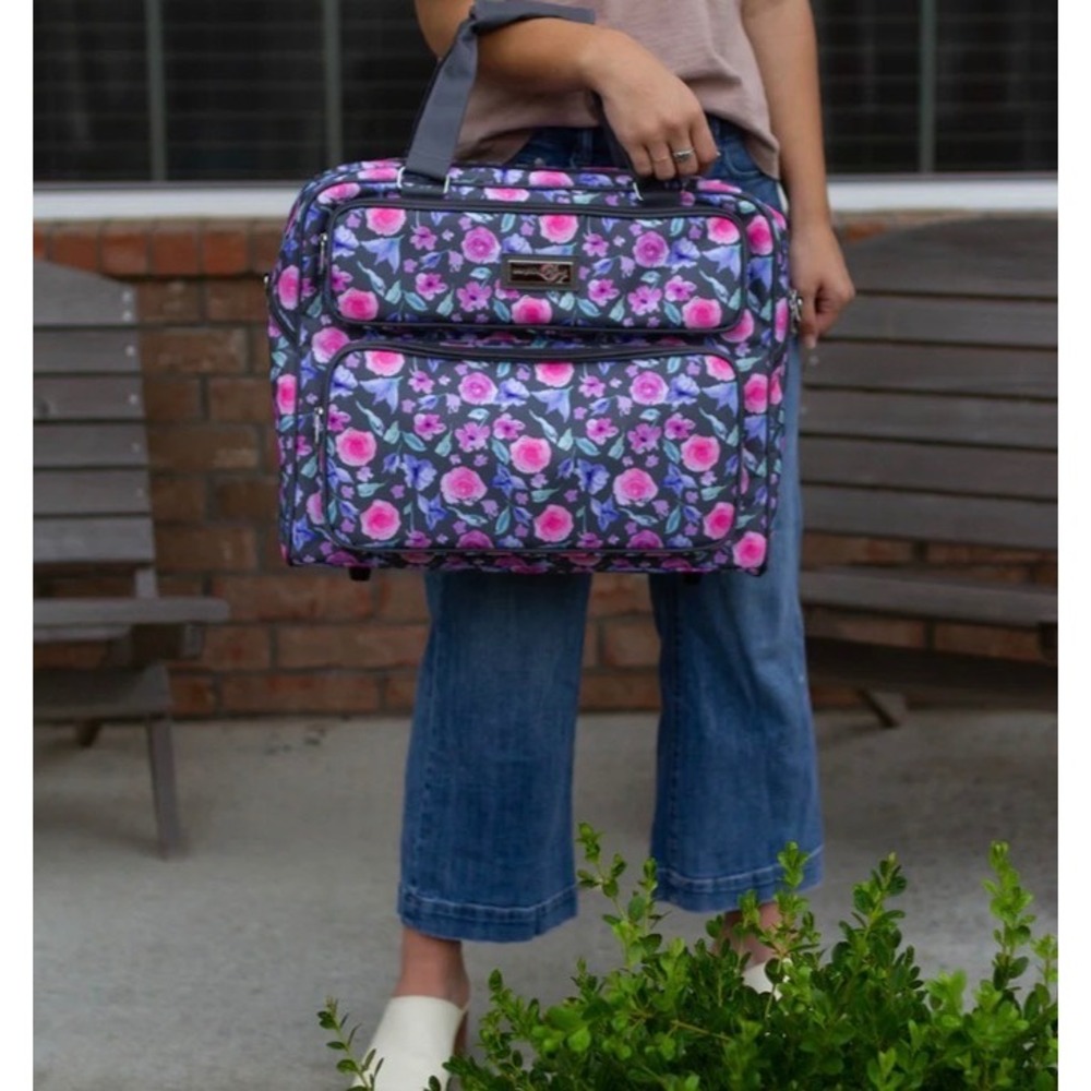 Everything Mary Deluxe Carry Case Floral Craft Sewing Machine Bag EVM12398-3 NWT